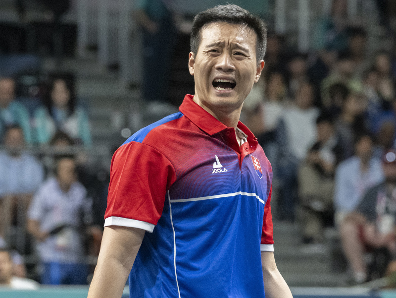 Na snímke slovenský reprezentant v stolnom tenise Wang Jang