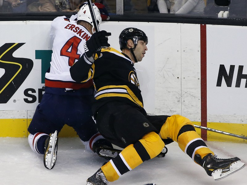 Ilustračné foto z NHL: Zdeno Chára v zápase proti Washingtonu