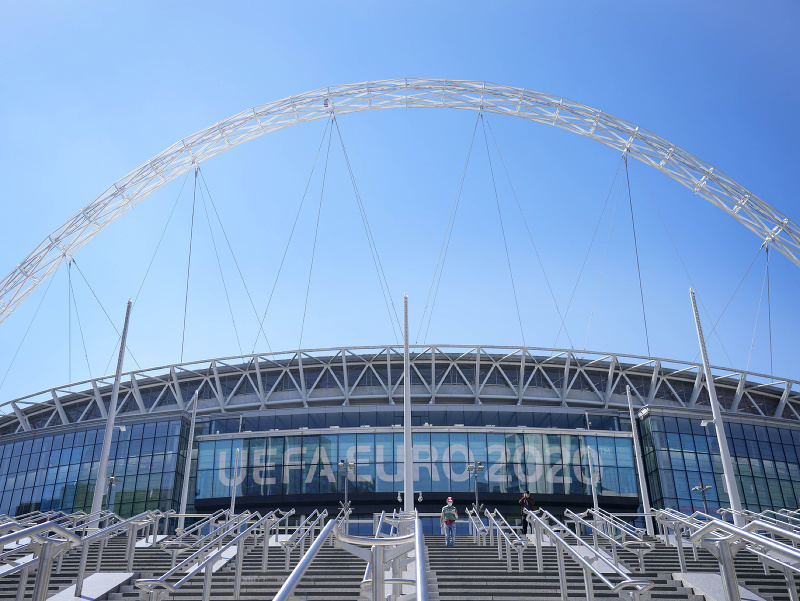 Pohľad na vstup na štadión Wembley