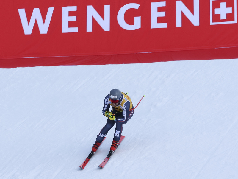 Nórsky lyžiar Aleksander Aamodt Kilde na pretekoch vo Wengene (archívna foto)