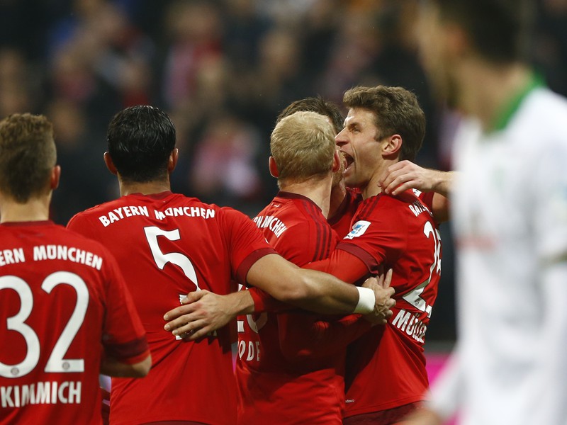 Gólové oslavy futbalistov Bayernu