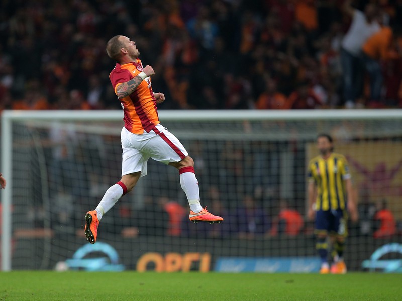 Wesley Sneijder a jeho gólové oslavy