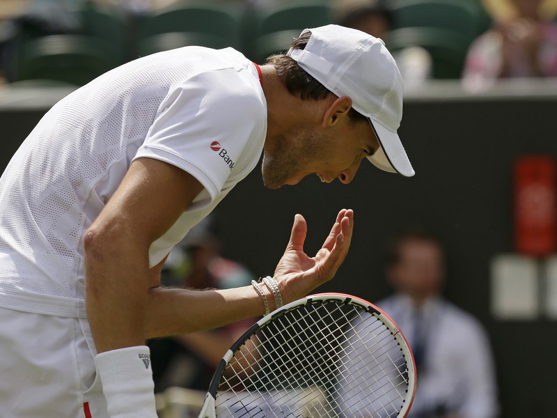 Dominic Thiem v prvom kole Wimbledonu