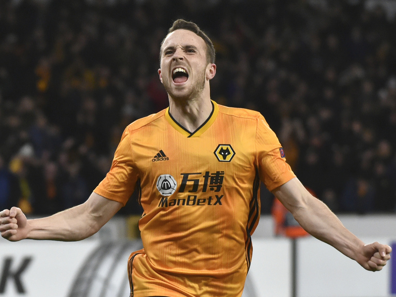 Na archívnej fotografii Diogo Jota v drese Wolverhamptonu