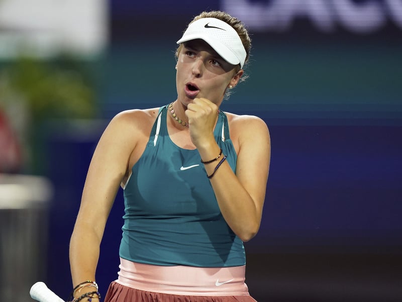 Česká tenistka Linda Fruhvirtová