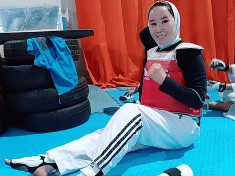 Afganská športovkyňa Zakia Chudadadíová