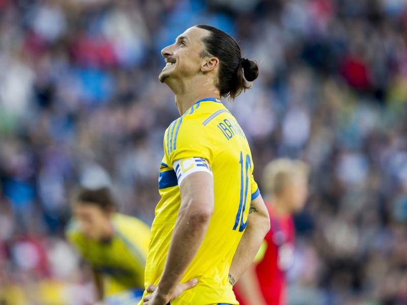 Kapitán švédskej reprezentácie Zlatan Ibrahimovič 