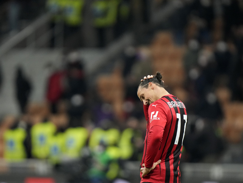 Frustrovaný Zlatan Ibrahimovič po prehre milánskeho AC