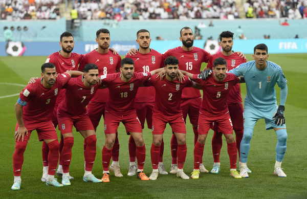 Iránski futbalisti pred zápasom