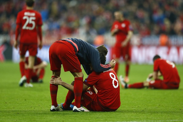 Hráči Bayernu ťažko niesli