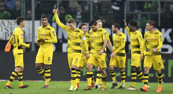 Hráči Dortmundu sa radujú