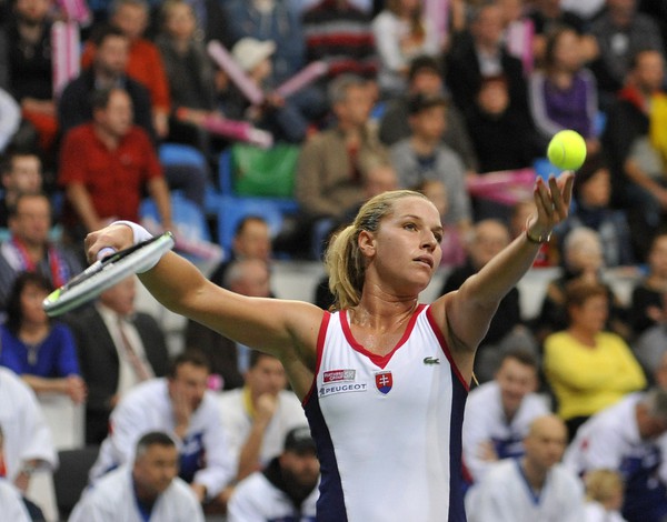 Dominika Cibulková v zápase