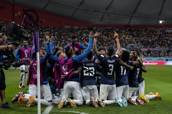 Radosť futbalistov Ekvádoru
