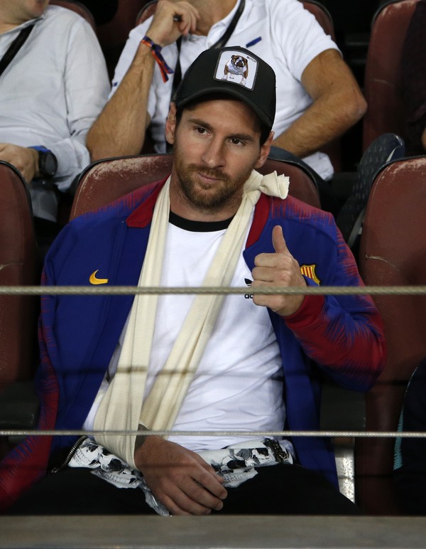 Zranený hráč Barcelony Lionel