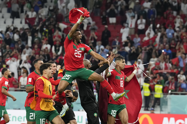 Marockí futbalisti po historickom
