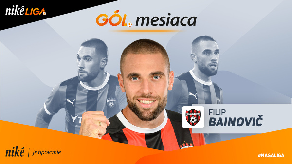 Filip Bainovič gólom mesiaca