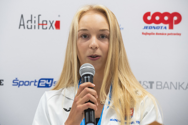 Slovenská tenistka Nina Vargová,