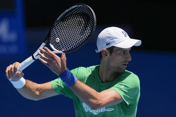 Serbian tennis player Novak Djokovic