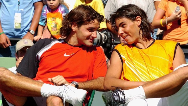 Federer a Nadal na