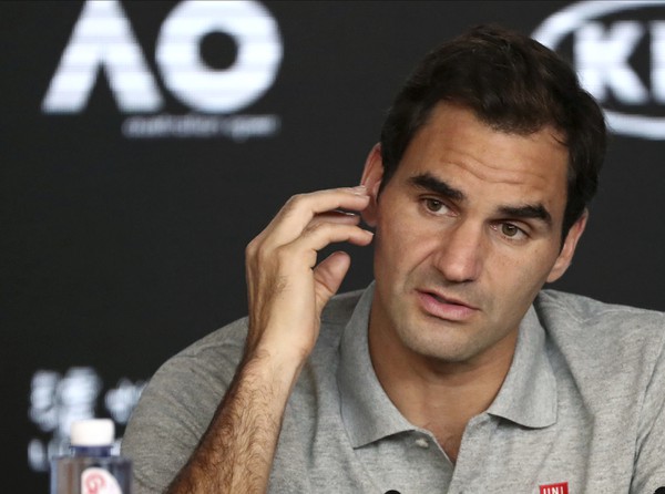 Roger Federer na tlačovej
