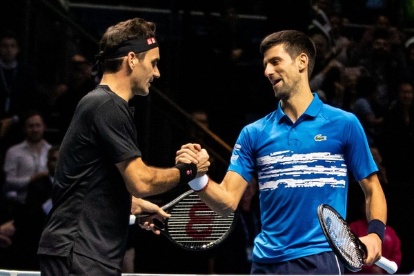 Roger Federer a Novak