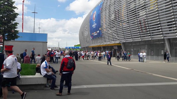 Fanúšikovia pred zápasom Slovensko