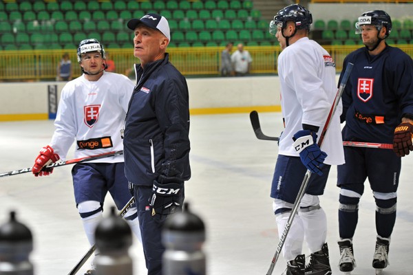 Tréning slovenskej hokejovej reprezentácie