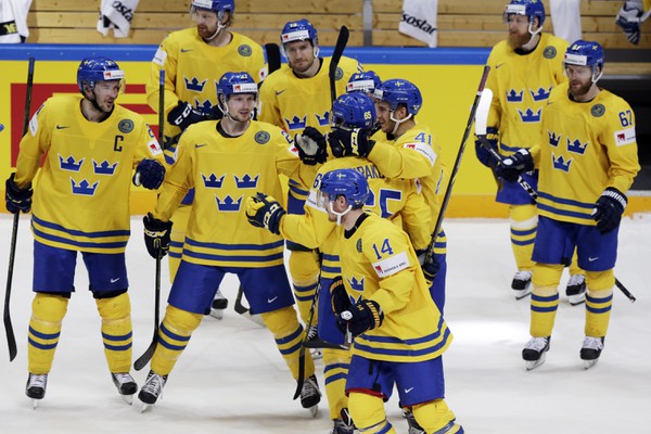 Radosť švédskych hokejistov