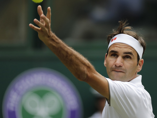 Roger Federer v prvom kole Wimbledonu
