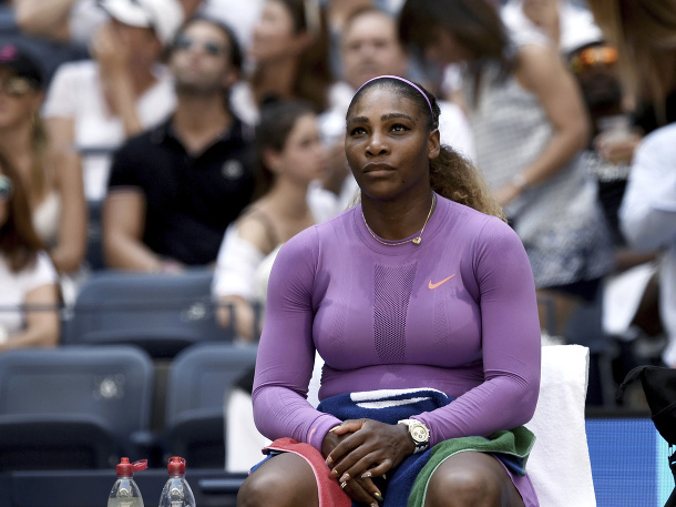 Serena Williamsová v zápase 3. kola na US Open