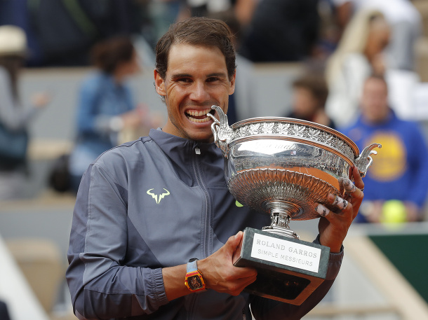 12. grandslamová trofej na parížskom Roland Garros